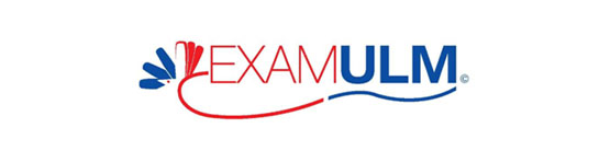 Logo spécifique de l'application ExamULM et lien vers la page d'accueil